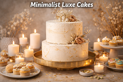 Minimalist but Luxury Cake Designs